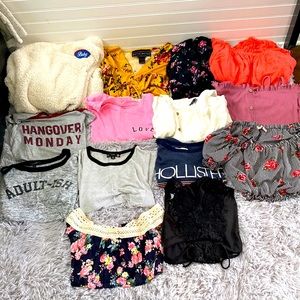 13 tops 1 jacket for 25$